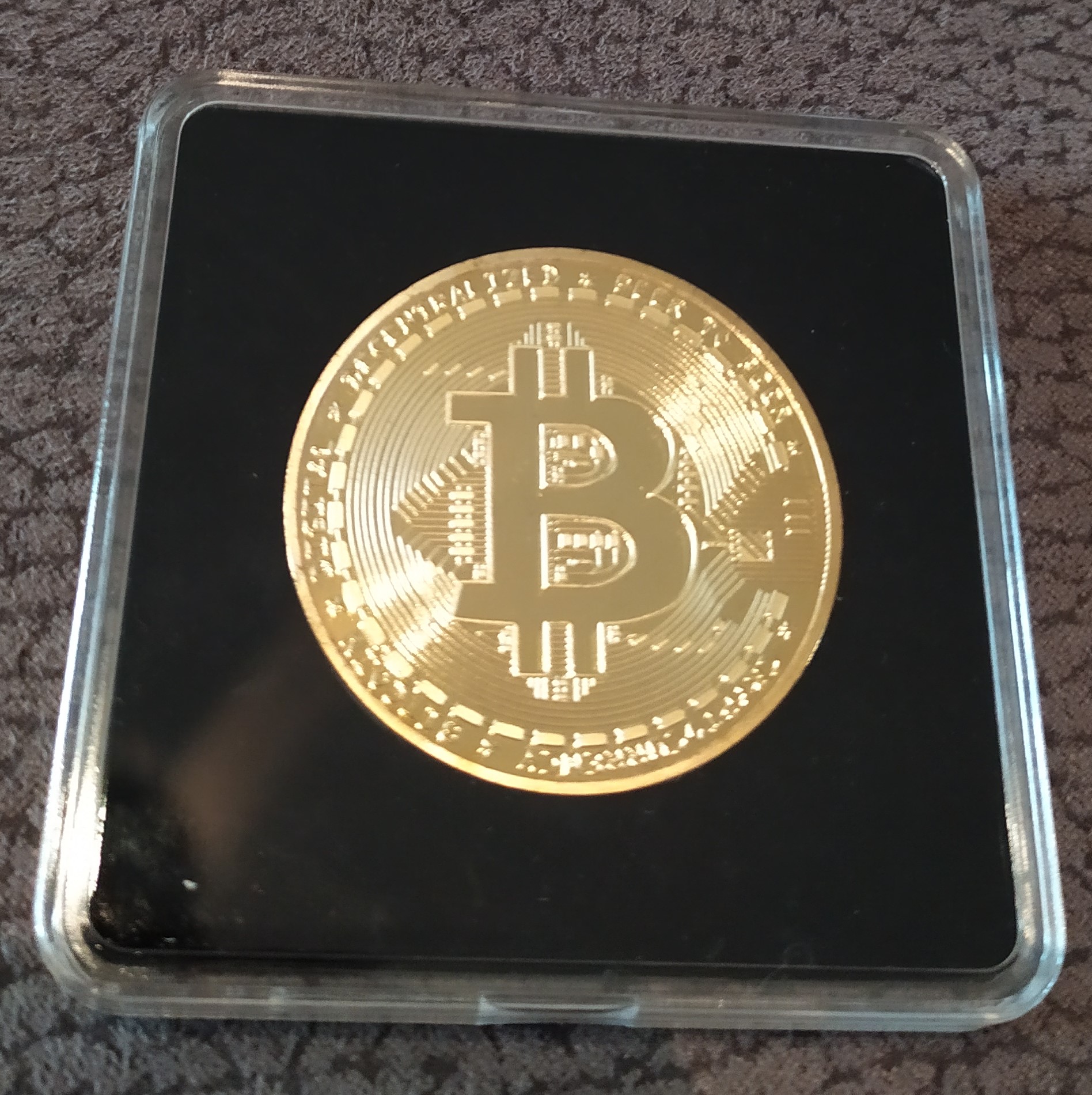 Vergoldete Bitcoin Münze – Bild 3
