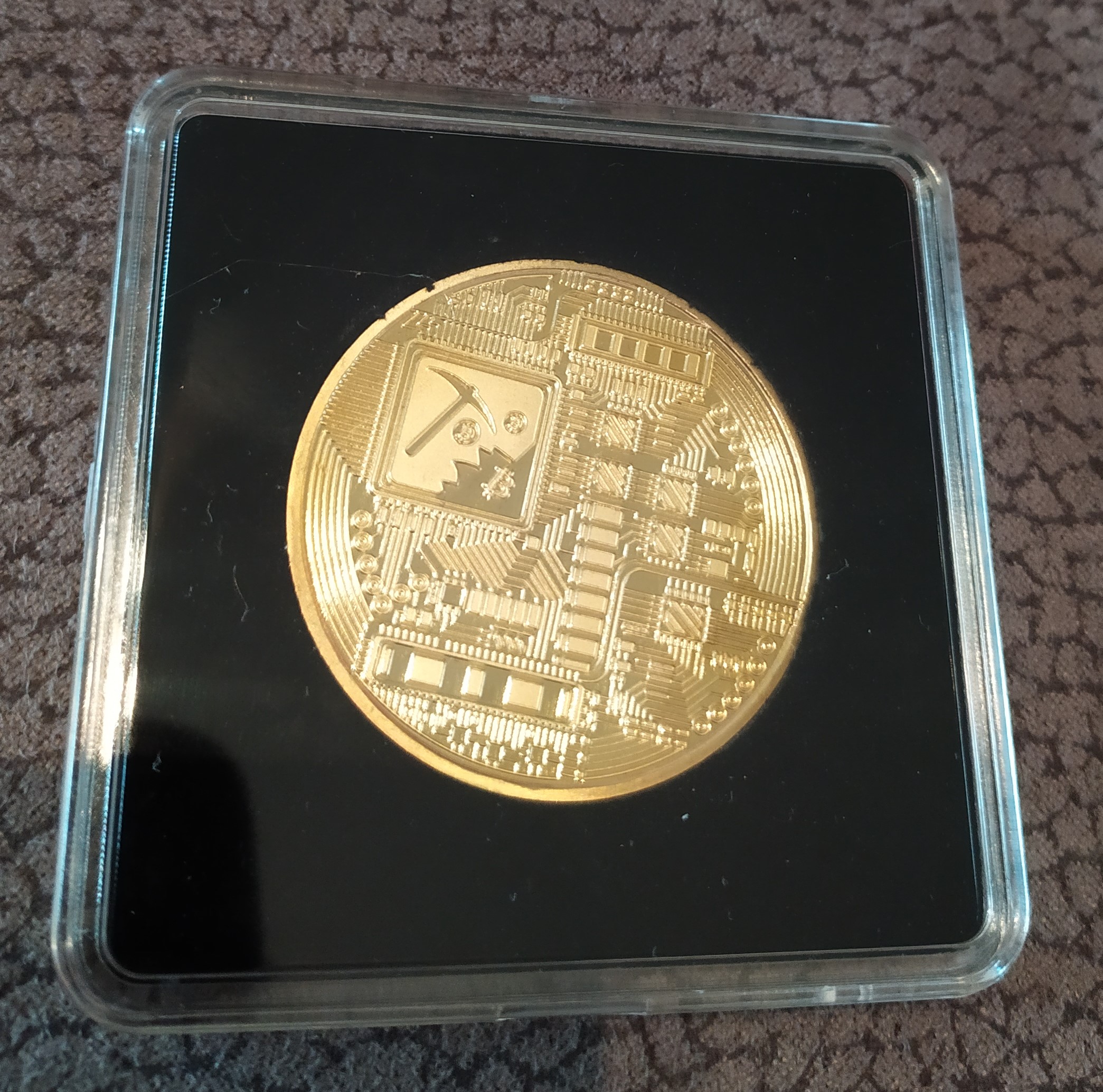 Vergoldete Bitcoin Münze – Bild 2