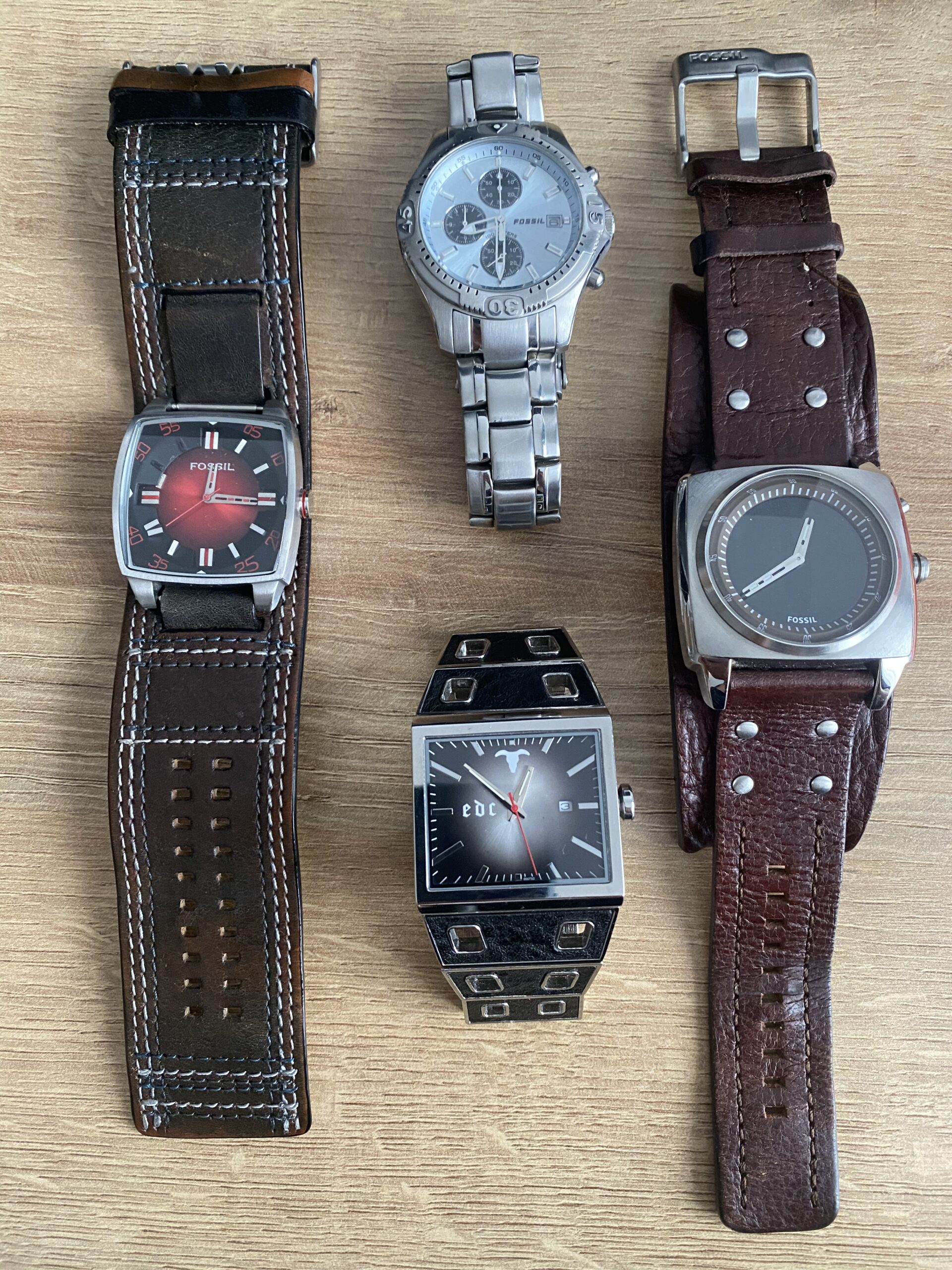 5Uhren gesamt Fossil, EDC und Quicksilver – Bild 2