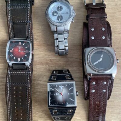 5Uhren gesamt Fossil, EDC und Quicksilver