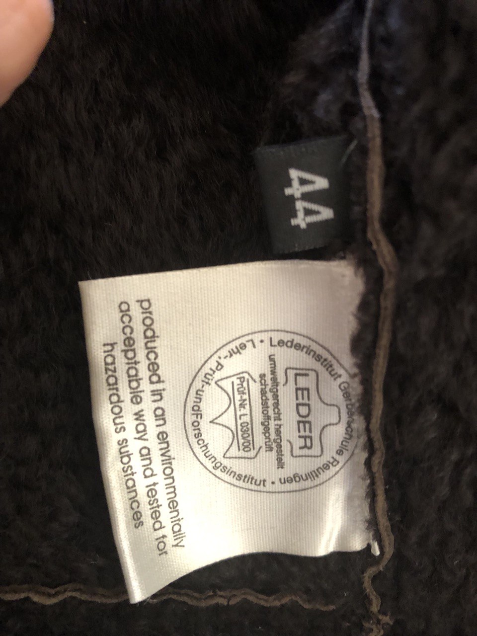 CHRIST Lammfellmantel „Corderitos“ – Größe 44 – Jacke Damen Pelzkragen Kapuze – Bild 7