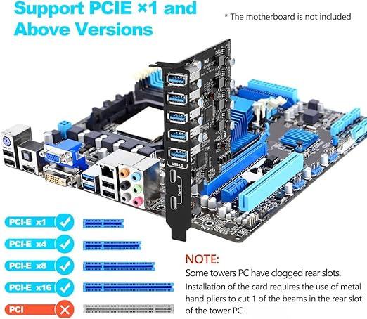 Mehr USB vom PC: 7 Port PCIe USB 3.0 Erweiterungskarte FRESCO Chip – Bild 6