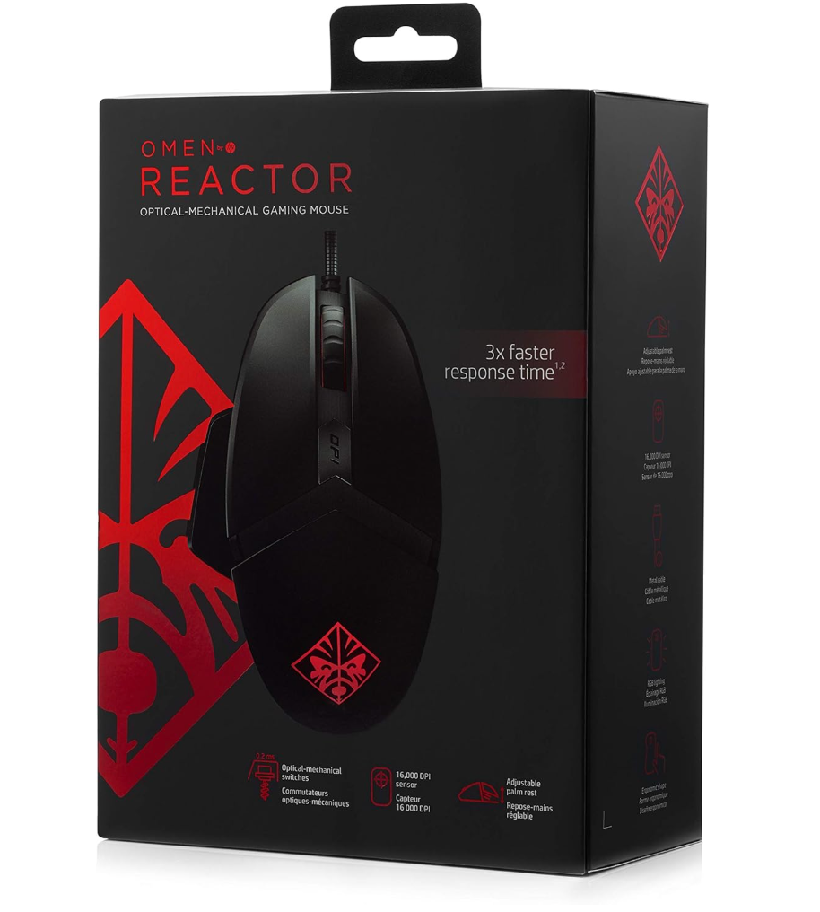 OMEN Reactor Gaming Maus, schwarz – Bild 2