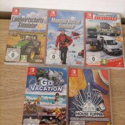 Nintendo Switch Spiele – 5 Stück – Top Zustand